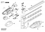 Bosch 3 600 H49 003 AHS 52 LI Hedge Trimmer 18 V / GB Spare Parts AHS52LI